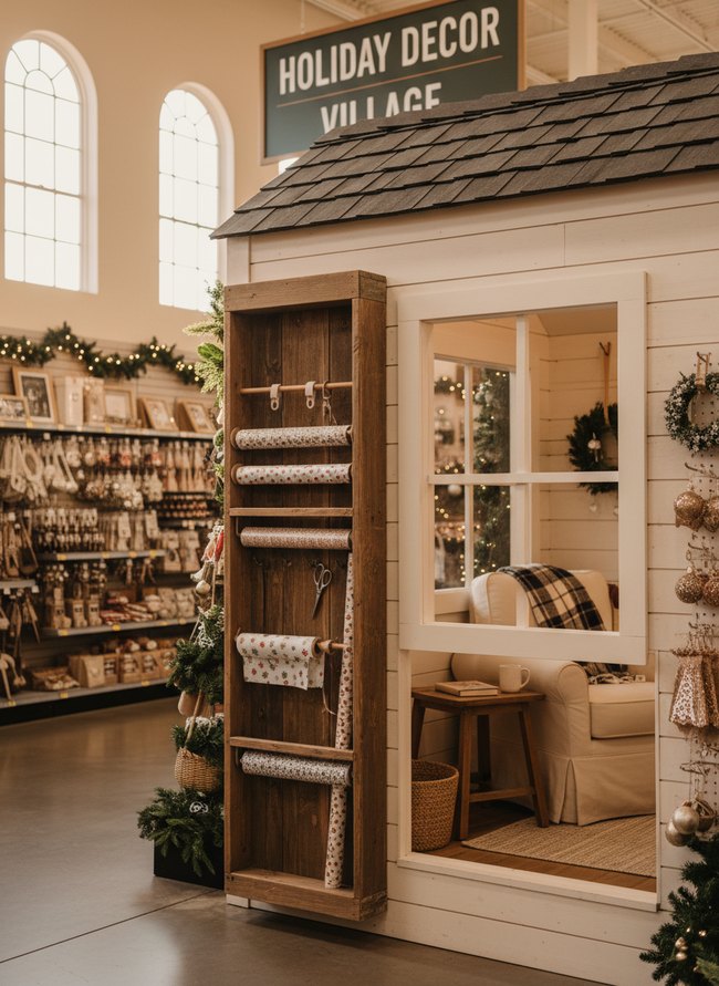 Vertical Gift Wrap Station