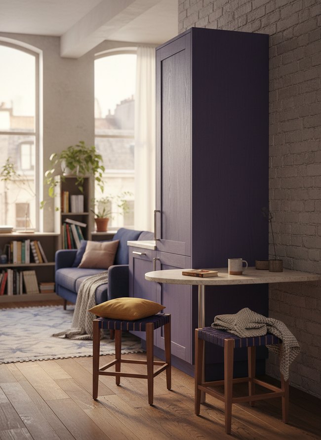 Indigo Purple Capsule Kitchen