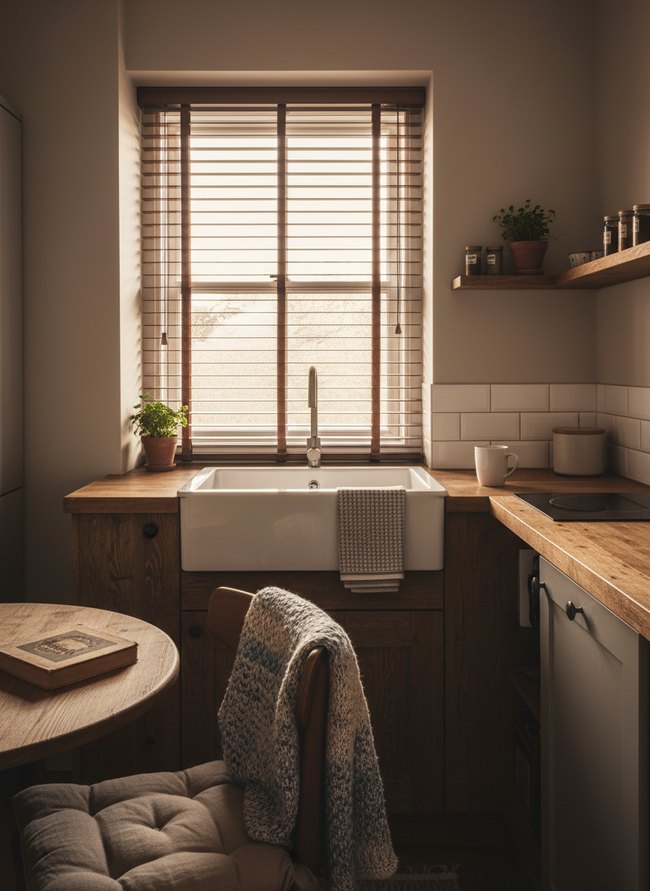 Slim Faux Wood Blind