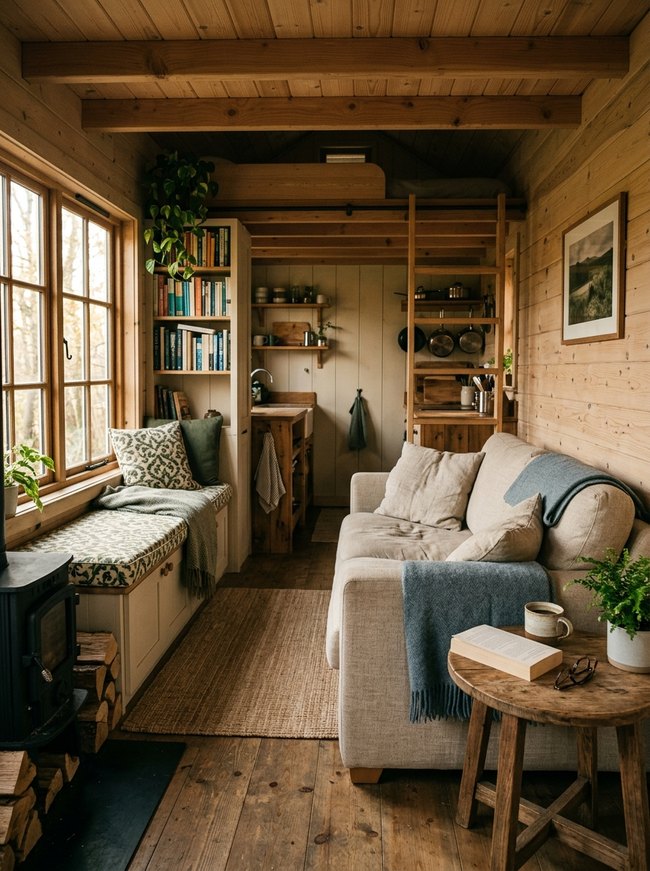 Rustic Woodland Tiny Cabin