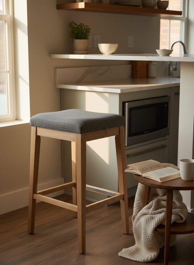 Slim Profile Saddle Stool