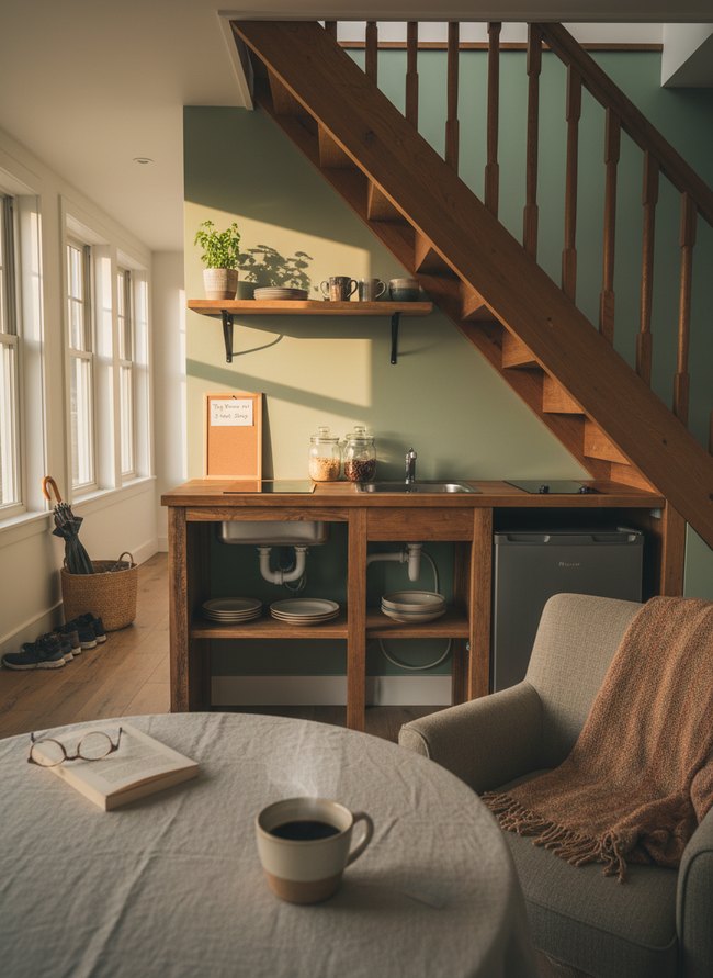 Under-Stairs Kitchenette