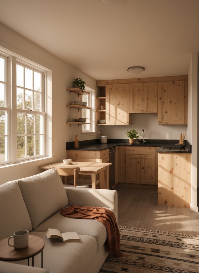 Integrated L-Shape Apartment