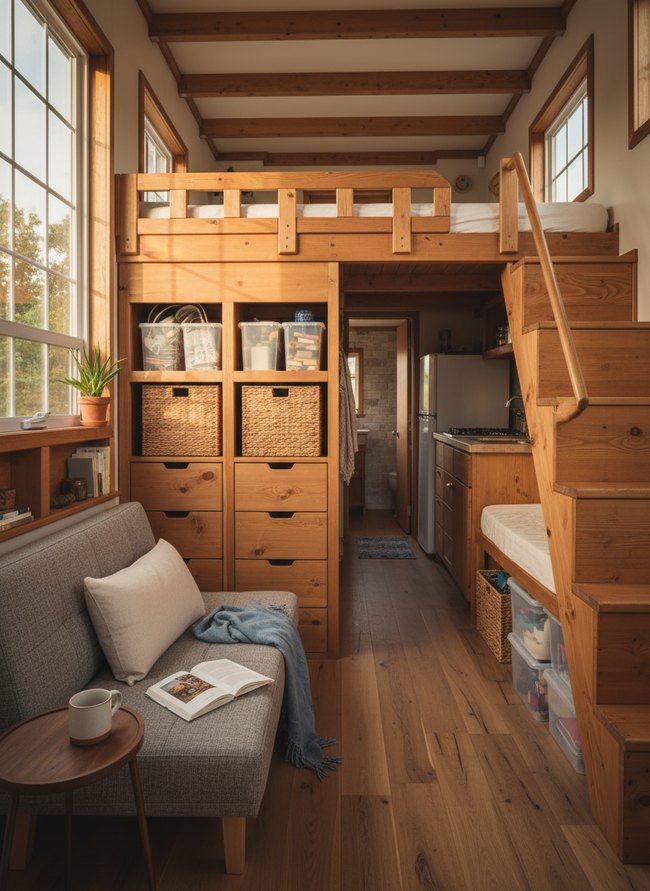 Built-In Headboard Cubbies