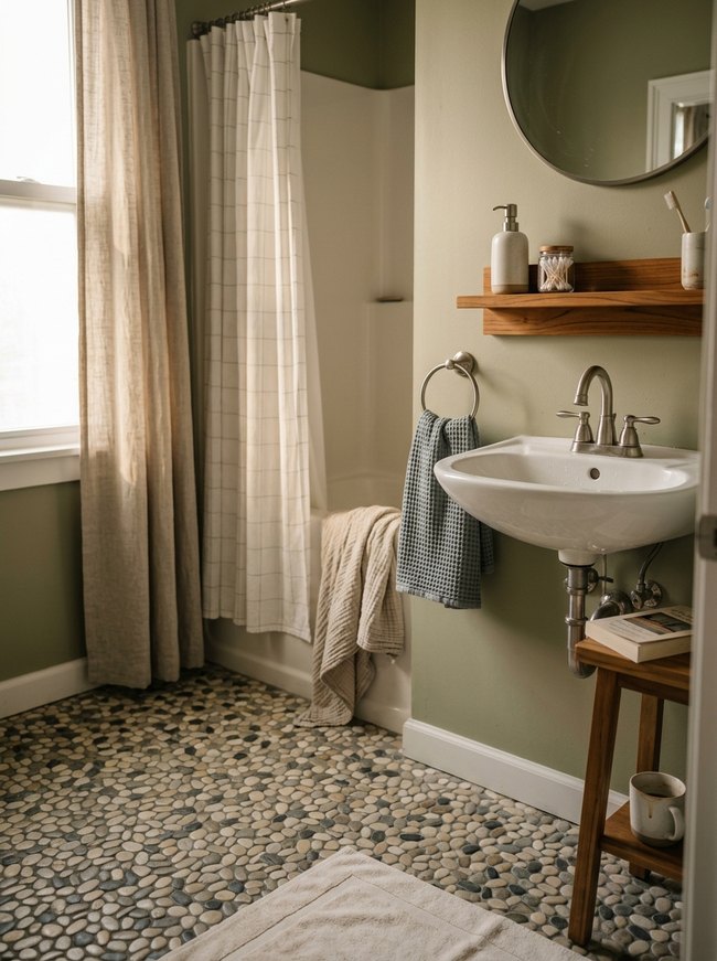 Bathroom Pebble Weave Small