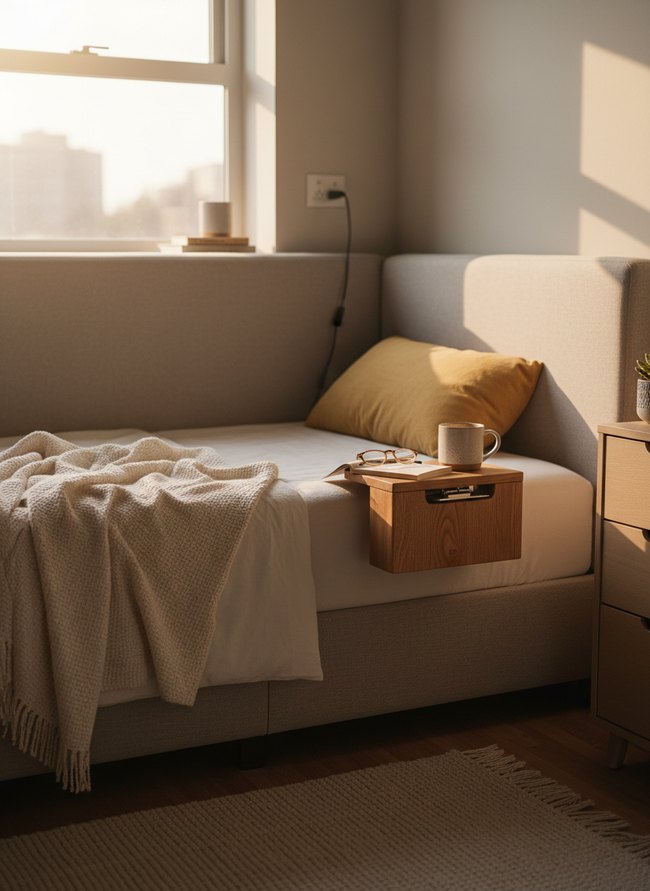 Clip-On Headboard Shelf