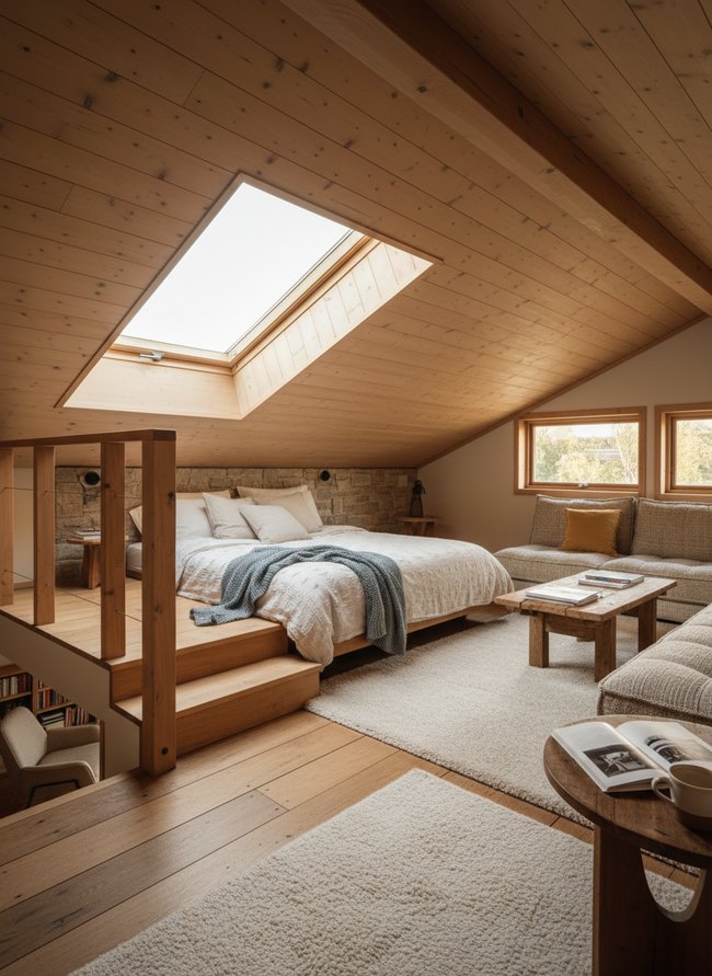 Skylight Illuminated Loft