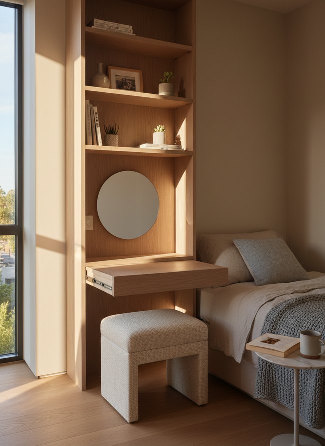 Pull-Out Desk Vanity