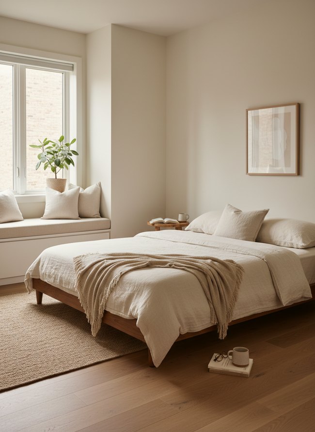 Creamy White Peaceful Space