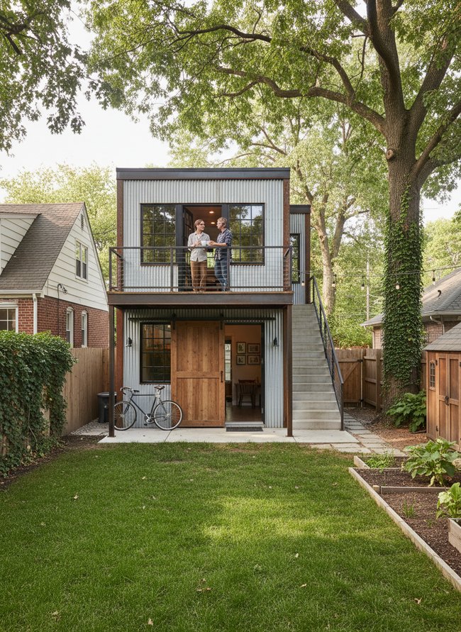 Industrial Chic Backyard Loft