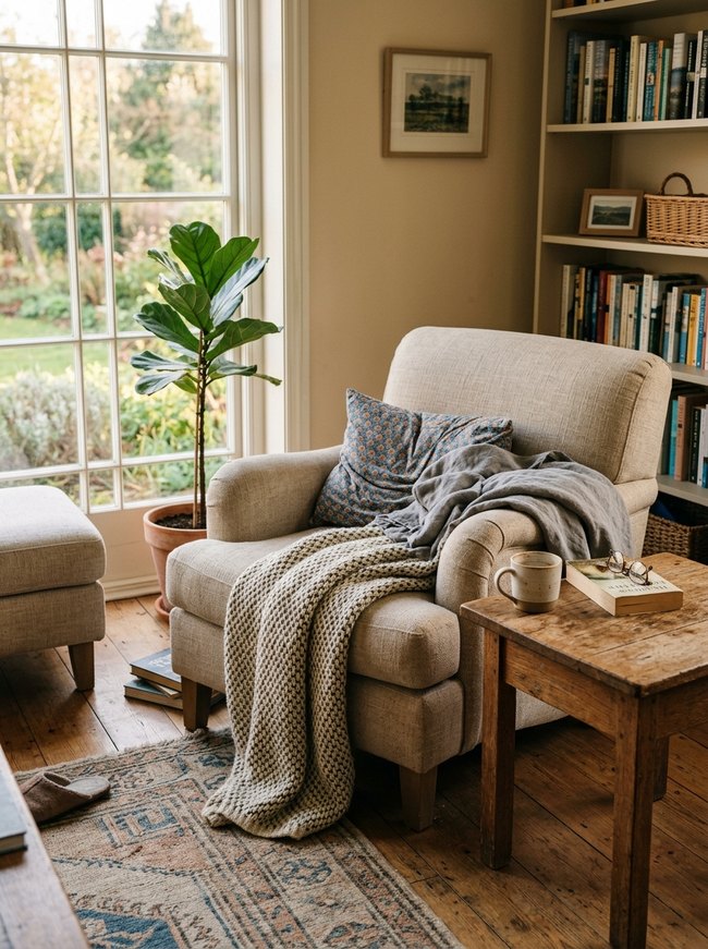 Textured Throw Blanket Drape