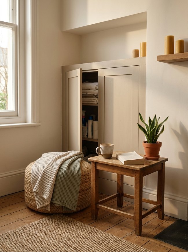 Hidden Wall Cabinet Alcove
