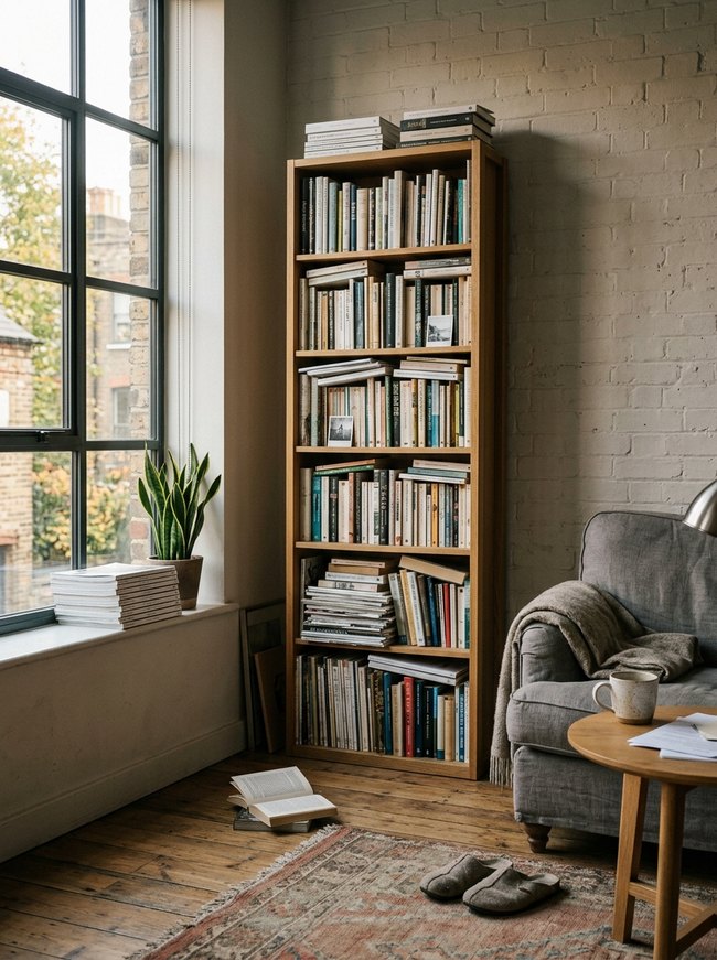 Slim Profile Bookcase