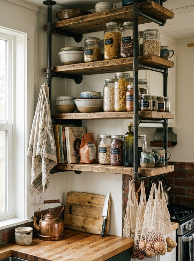 Pipe Shelf Pantry Unit