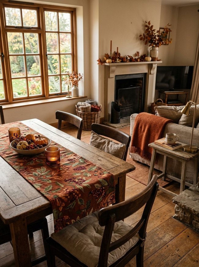 Autumn Berry Table Runner