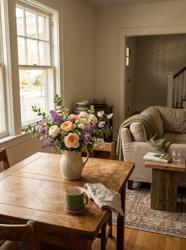 Fresh Floral Table Centerpiece