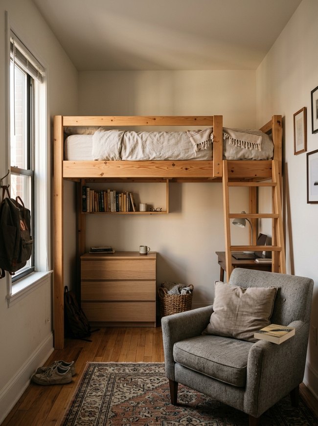 Built-In Shelf Nook Design