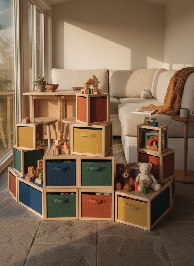 Modular Stackable Toy Boxes