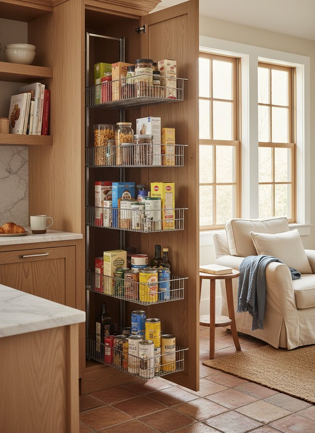 Full-Extension Wire Pantry