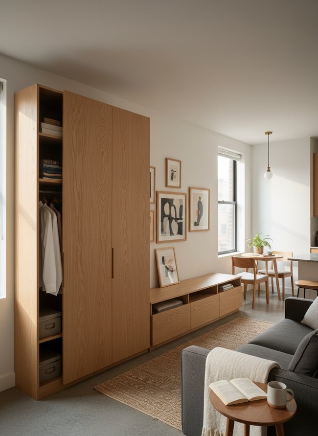 Built-In Vertical Wardrobe