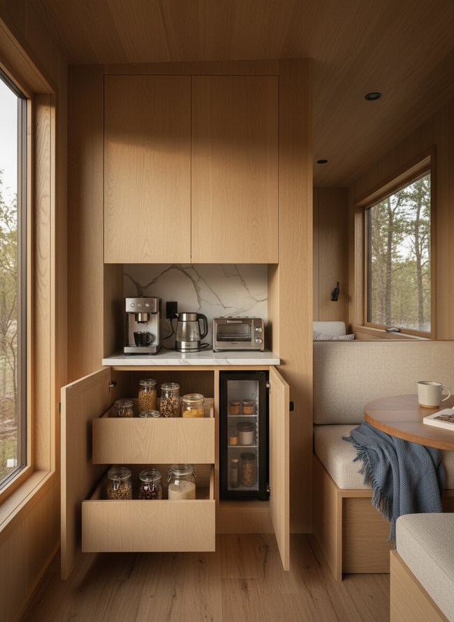 Concealed Appliance Pantry