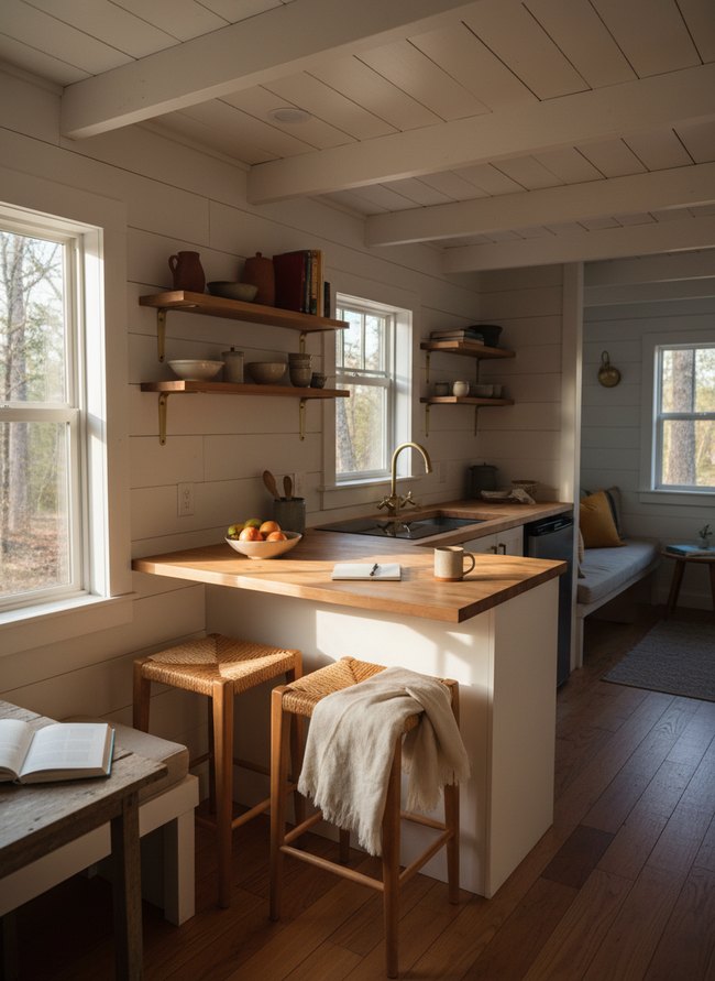 Integrated Dining Counter Kitchen