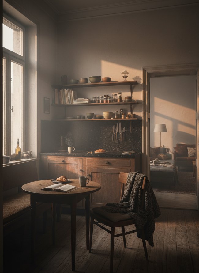 Smoky Apartment Kitchen Corner