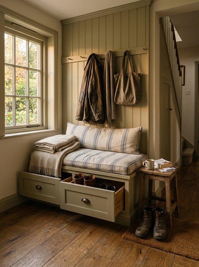 Built-In Storage Bench