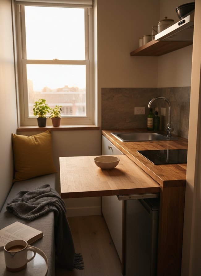 Fold-Away Prep Area