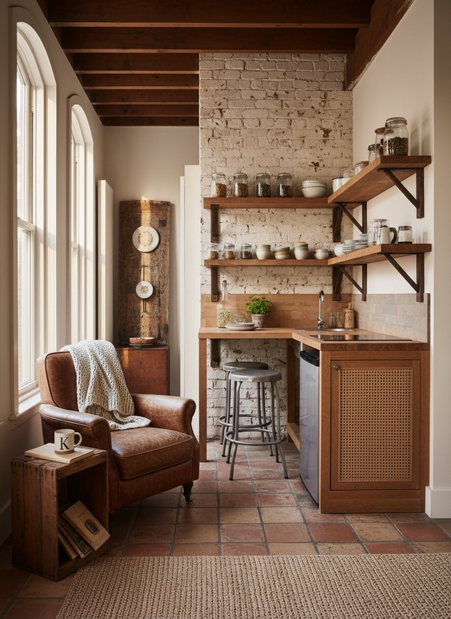 Open Shelf Bistro Setup