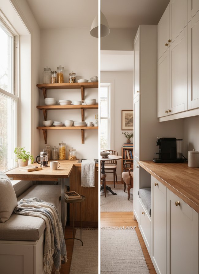 Transitional Style Open Closed