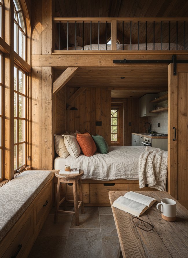 Rustic Wooden Alcove