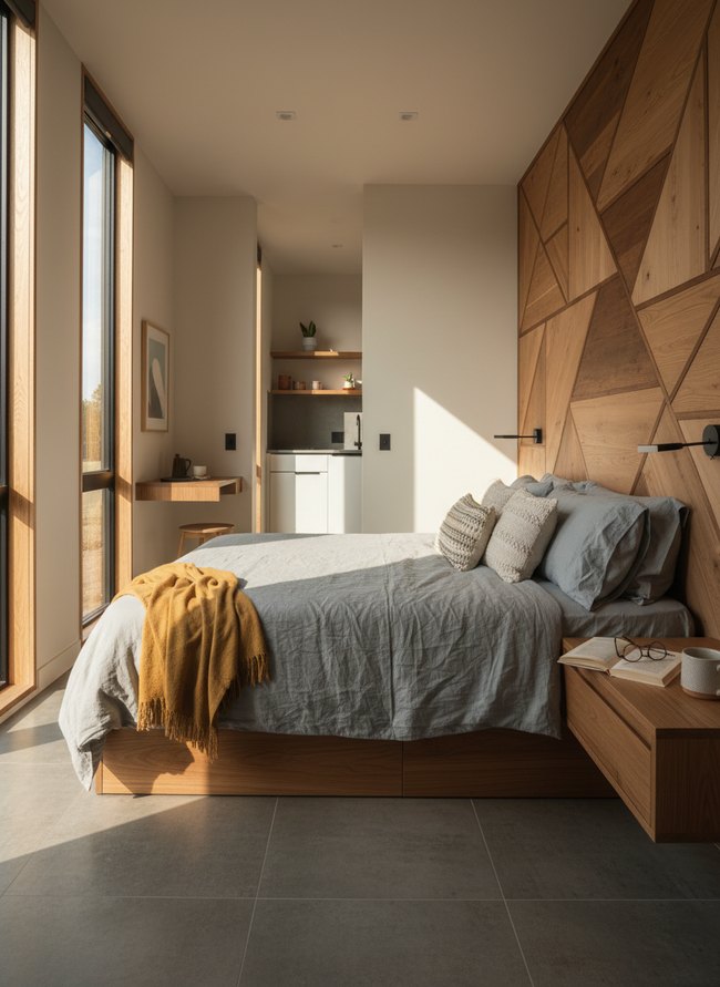 Geometric Wall Accent Sleep