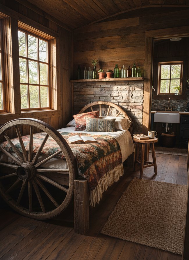 Wagon Wheel Bed Chamber