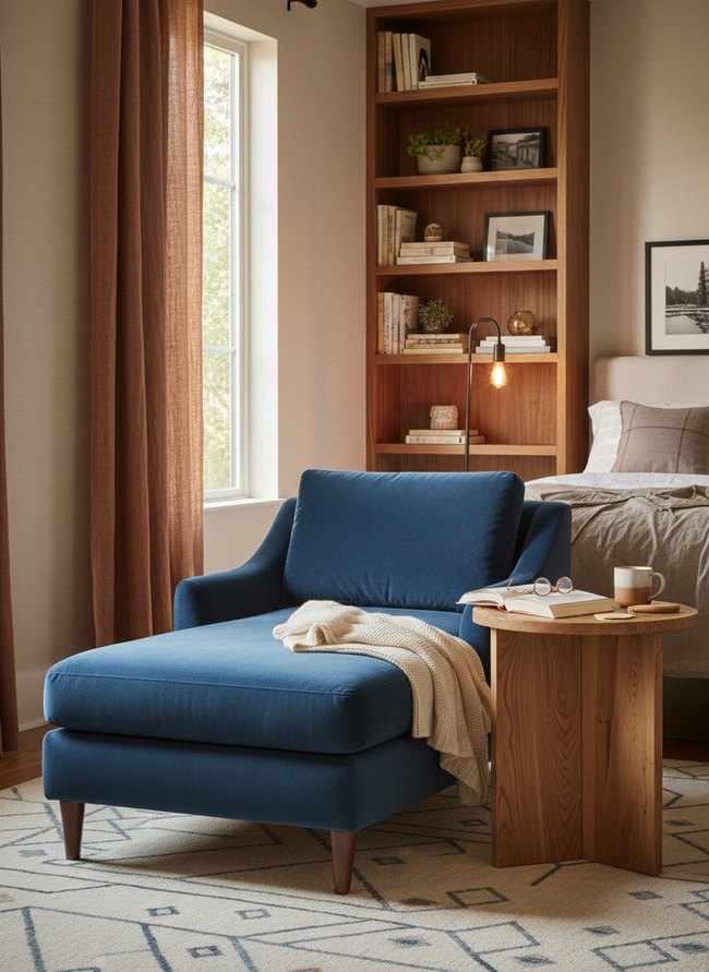 Velvet Chaise Lounge Spot