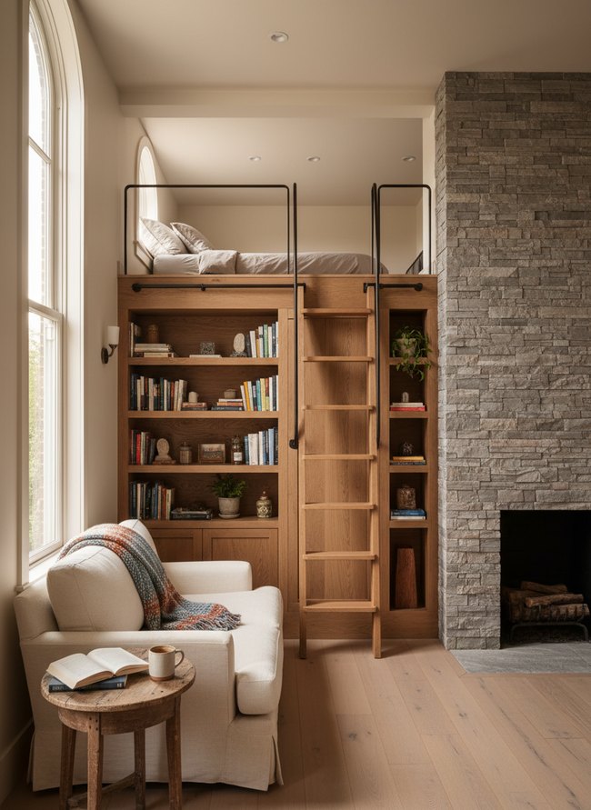 Bookcase Loft Ladder