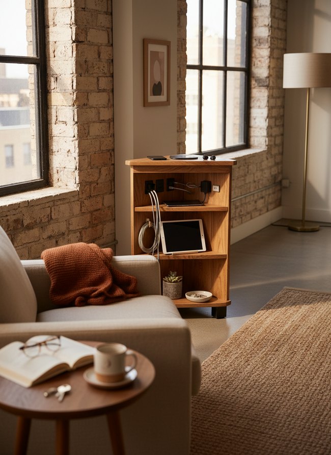 Tiered Corner Charging Stand