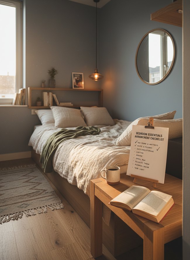 Bedroom Essentials Arrangement Checklist
