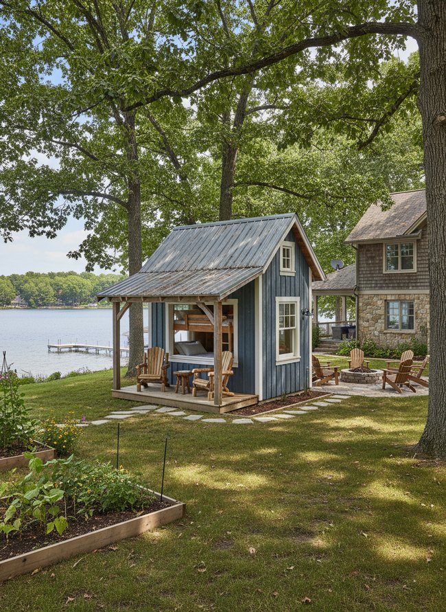 Serene Lakeside Bunkhouse