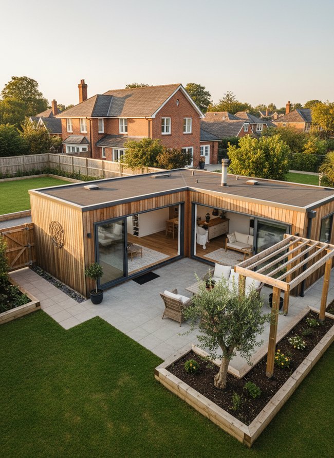 L-Shaped Courtyard Home