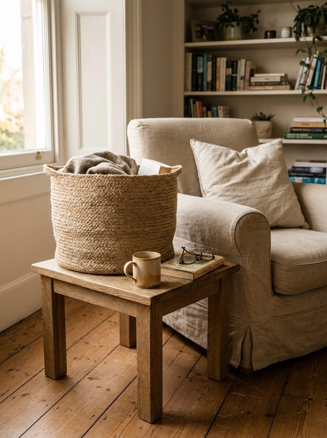 Woven Jute Storage Bins