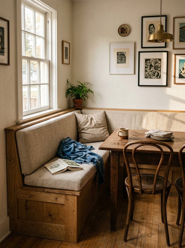 Built-In Banquette Bench