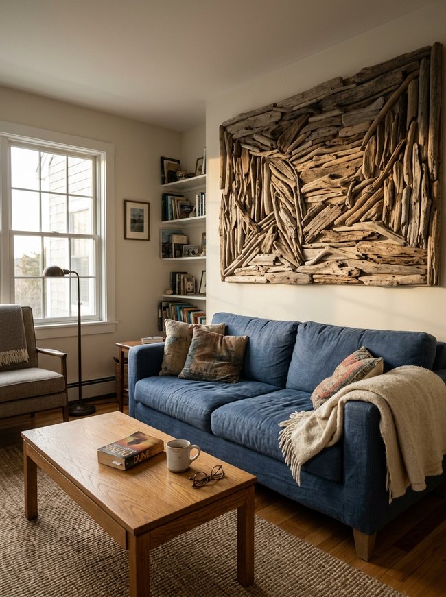Driftwood Art Accent Wall