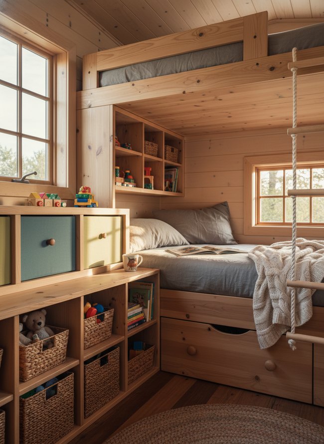 Built In Loft Compartments