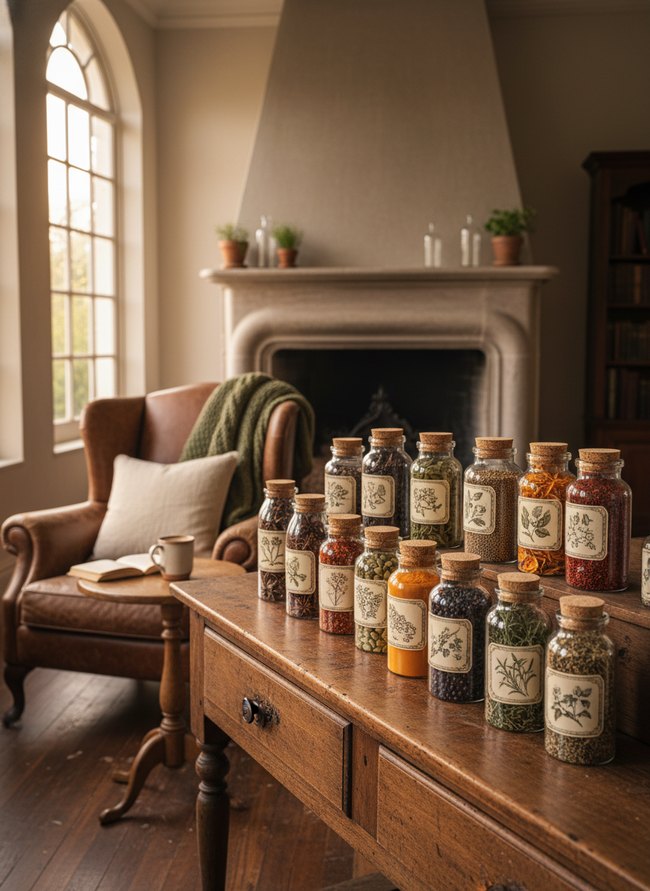 Apothecary Label Glass Jars