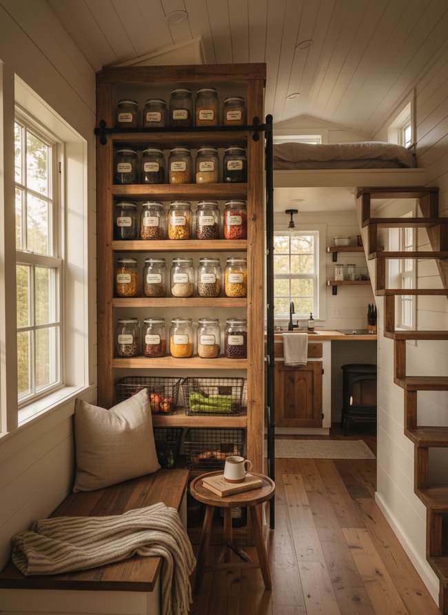 Farmhouse Glass Jar Pantry
