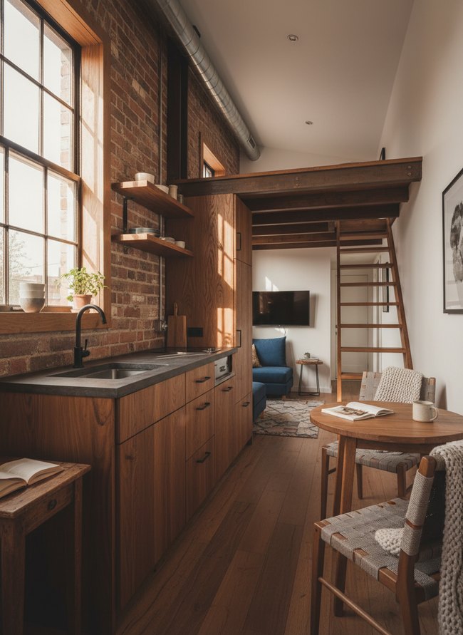 Industrial Loft Kitchenette
