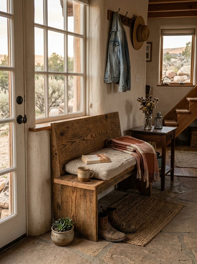 Desert Bloom Entryway Bench