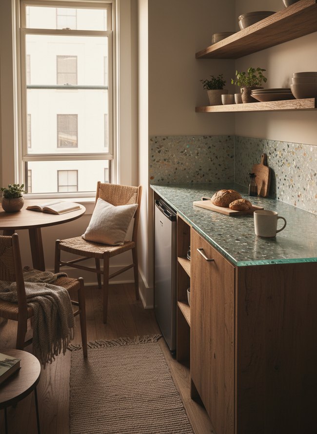 Recycled Glass Countertop