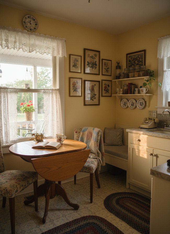 Lace Curtainette Kitchen